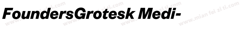 FoundersGrotesk Medi字体转换